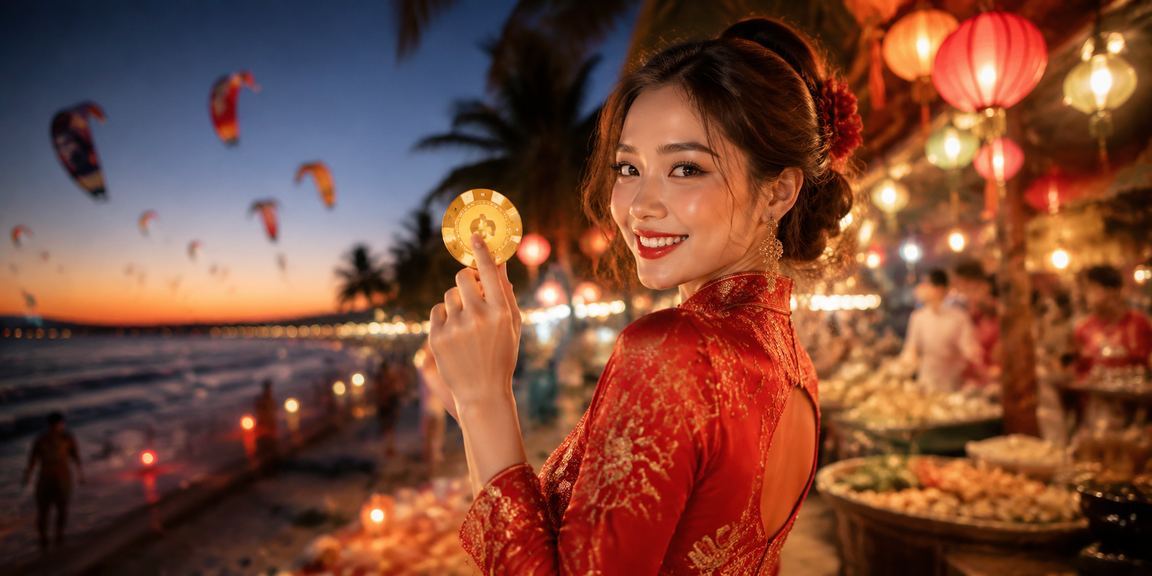 Không khí giải trí casino sôi động tại chợ đêm Mũi Né